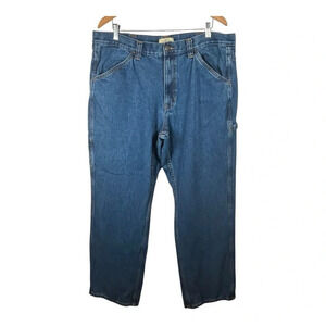 Blue Mountain Straight Leg Cargo‎ Jeans Medium Wash Cotton Men Size 40X34